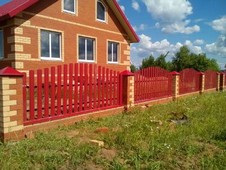 Фото забора из штакетника в Анапе